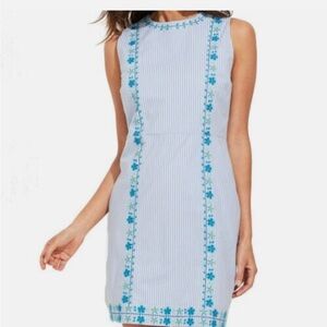 Vineyard Vines Blue Sleeveless Sheath Mini Dress